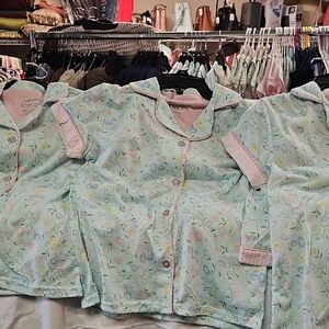 Sleep On It Mint Floral Kids Pajama Set